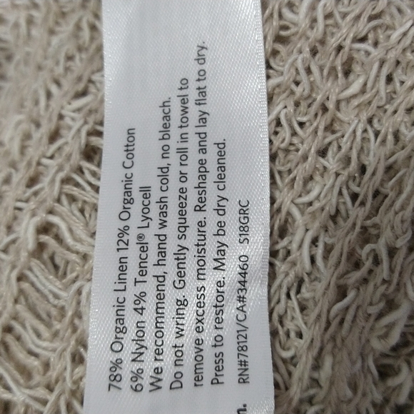 Eileen Fisher Organic Line. Blend Mesh Knit Sweater - Picture 7 of 7